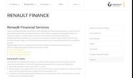 
							         Finance - Renault Australia								  
							    