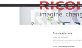 
							         Finance Solutions | Ricoh Australia								  
							    