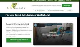 
							         Finances: Sorted. Introducing our Wealth Portal - Life Assets								  
							    