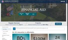 
							         Financial Aid | American University, Washington, DC								  
							    