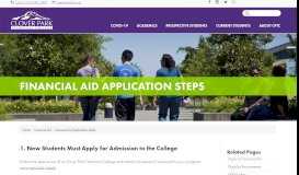 
							         Financial Aid Application Steps | Clover Park Technical College								  
							    