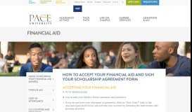 
							         Financial Aid | Apply For Financial Aid | Steps After ... - Pace University								  
							    