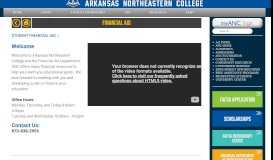 
							         Financial Aid - Arkansas Northeastern College								  
							    