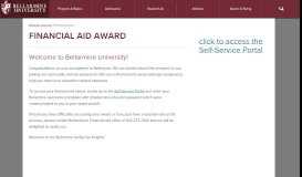 
							         Financial Aid Award - Bellarmine University								  
							    