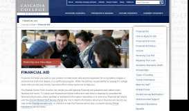 
							         Financial Aid - Cascadia College								  
							    