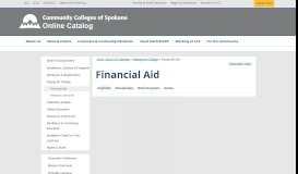
							         Financial Aid - CCS Catalog - Spokane								  
							    
