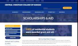 
							         Financial Aid - Central Christian College of Kansas								  
							    