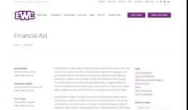 
							         Financial Aid - Edward Waters College								  
							    