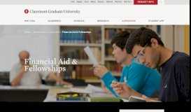 
							         Financial Aid & Fellowships - Claremont Graduate University								  
							    