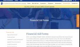 
							         Financial Aid Forms - Forms - St. Louis College of Health Careers								  
							    