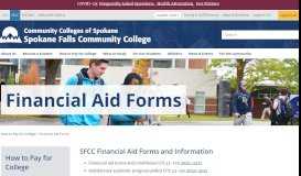 
							         Financial Aid Forms - Spokane Falls Community College								  
							    