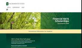 
							         Financial Aid Home - Sacramento State								  
							    