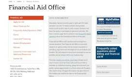 
							         Financial Aid Office - Macalester College								  
							    