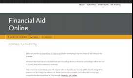 
							         Financial Aid Online – Admitted Students - St. Olaf College								  
							    