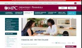 
							         Financial Aid - Pay for College | Monterey Peninsula College								  
							    