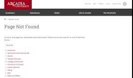 
							         Financial Aid Portal | Arcadia University - Glenside								  
							    