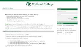 
							         Financial Aid Portal - Midland College								  
							    