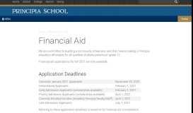 
							         Financial Aid | Principia School								  
							    