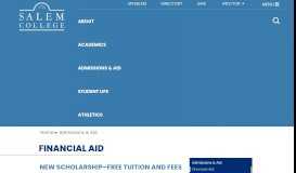 
							         Financial Aid | Salem College								  
							    