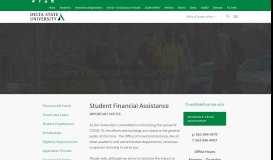 
							         Financial Aid - Student Affairs - Delta State University								  
							    