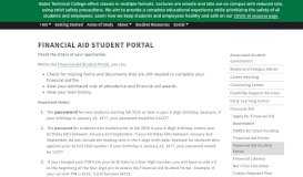 
							         Financial Aid Student Portal - Bates Technical College								  
							    