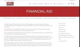 
							         Financial Aid — SUM Bible College & Theological Seminary								  
							    