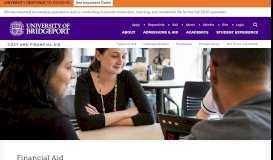 
							         Financial Aid | University of Bridgeport								  
							    