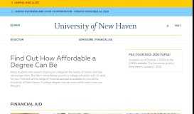 
							         Financial Aid - University of New Haven								  
							    