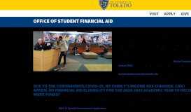
							         Financial Aid - University of Toledo								  
							    