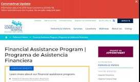 
							         Financial Assistance Program | Programa de Asistencia Financiera ...								  
							    