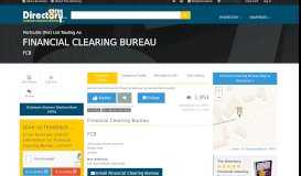 
							         Financial Clearing Bureau listed on theDirectory.co.zw ...								  
							    