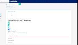 
							         Financial Edge NXT Reviews & Ratings | TrustRadius								  
							    