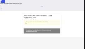 
							         Financial Education Services | FES Protection Plan								  
							    