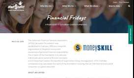 
							         Financial Fridays: AFSA Education Foundation - MoneySKILL								  
							    