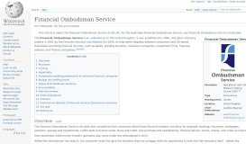 
							         Financial Ombudsman Service - Wikipedia								  
							    