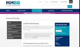 
							         Financial Planning — MMBB - MMBB Financial Services								  
							    