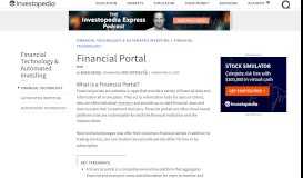 
							         Financial Portal - Investopedia								  
							    