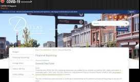 
							         Financial Reporting | Dallas, OR - Official Website - City of Dallas								  
							    