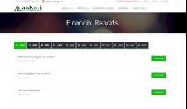 
							         Financial Reports - AGICO - askari general insurance co.ltd								  
							    