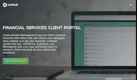 
							         Financial Services Client Portal — Onehub								  
							    