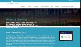 
							         Financial Services | D365 Web Portals | The Portal Company								  
							    