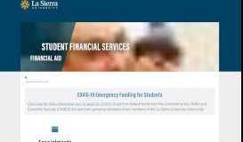 
							         Financial Services | Financial Services | La Sierra University								  
							    
