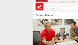 
							         Financial Services - Honda Powersports								  
							    