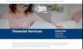 
							         Financial services | Paying your medical bill | CGH Medical Center								  
							    