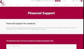 
							         Financial Support – Cirencester College Website								  
							    