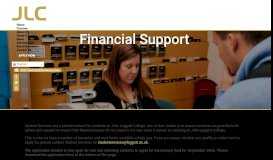 
							         Financial Support - John Leggott College								  
							    