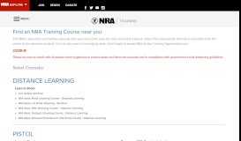 
							         Find A Course - NRA Training								  
							    
