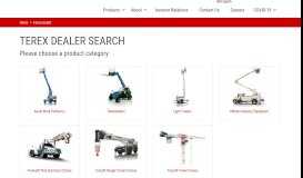 
							         Find a dealer | Terex Corporate								  
							    