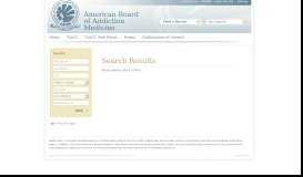 
							         Find a Doctor - American Board of Addiction MedicineAmerican Board ...								  
							    