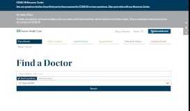 
							         Find a Doctor | Aurora Health Care								  
							    